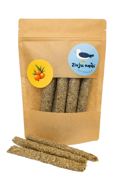 Suņu kārumi ar smiltsērkšķiem