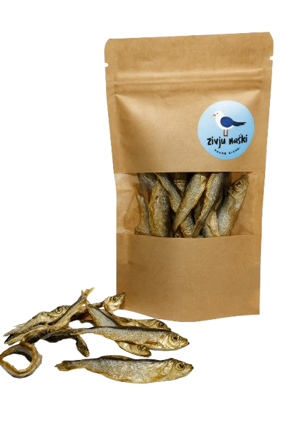 Kārumi suņiem - kaltētas brētliņas