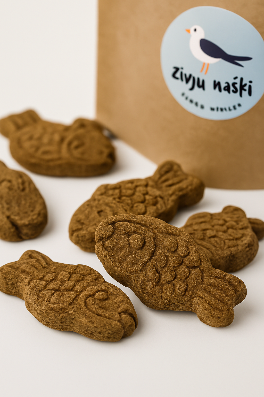 Kārumi suņiem - zivju cepumi lielie