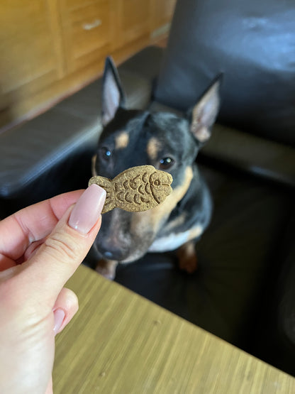 Gardumi suņiem - zivju cepumi lielie, 70g